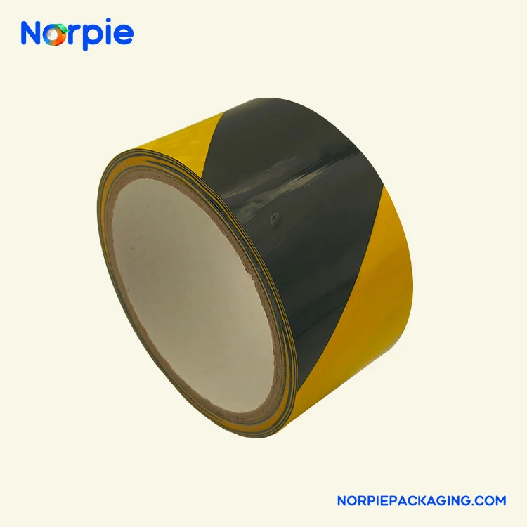 Nastro di avvertenza nero e giallo